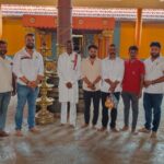 Sulya Congress leaders prayed at Chennakeshava Temple for the good health of KPCC Working President and Legislative Council MLA Manjunath Bhandari.