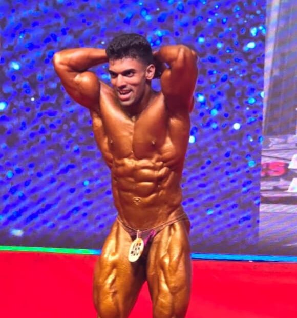 Kishan Shetty of Alva's College won a gold medal and Pratham Poojary won a silver medal.