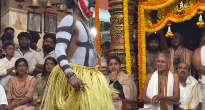 rachitha ram Visit to the shrine of Sri Koragajja, the deity of Tulunad, on Saturday night