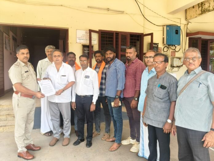 Vishwa Hindu Parishad Bajrang Dal Puttur District has appealed to Puttur City Police Station to prevent illegal trafficking and slaughter of cows during the Bakrid festival.