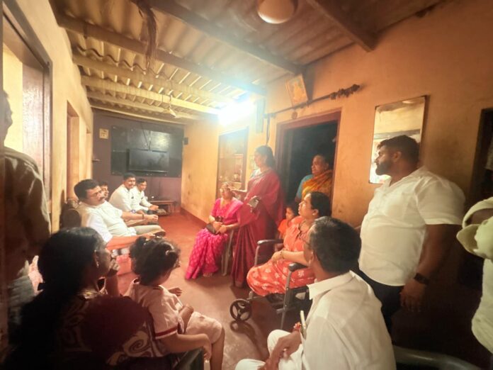 Manjanadi landslide: MLA Kishore Kumar Puttur visits the house of the distressed Ashwini; Abhaya is always with her in the fight for justice